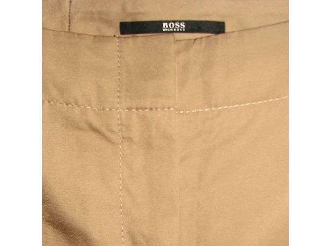 Hugo Boss Hose mit satiniertem Glanz Karamell - Ansicht 3
