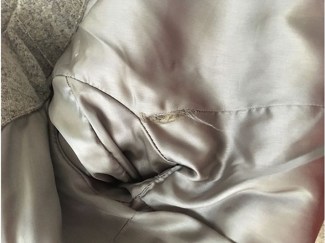 Marithé et François Girbaud Wolljacke Weiß Beige Grau - Ansicht 5
