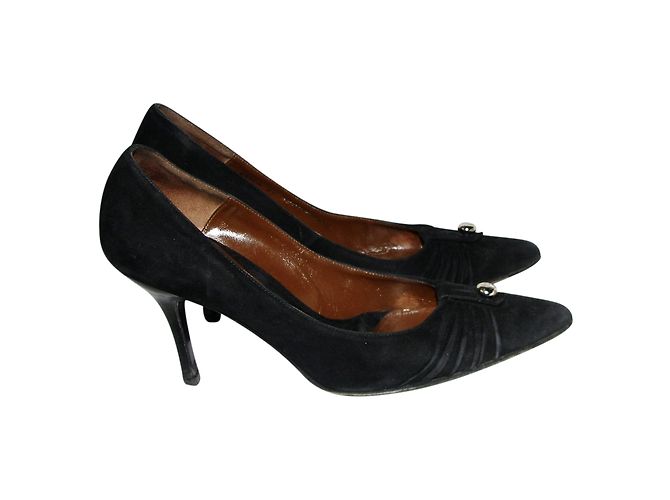 Décolleté Bally in scamosciato nero - vista 2