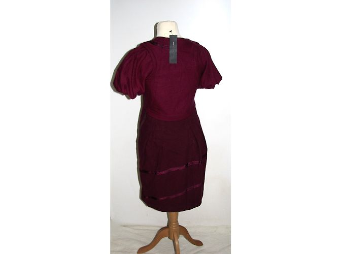 Abito Marc by Marc Jacobs in misto cotone e lana viola Bordò - vista 3