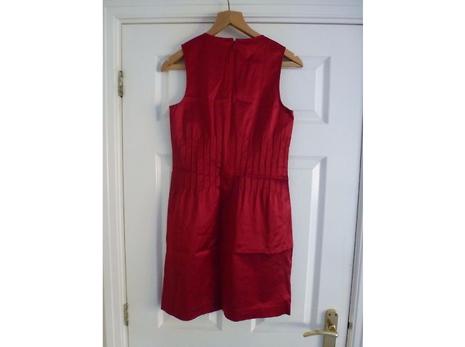 Theory Cocktailkleid Rot Satin - Ansicht 10