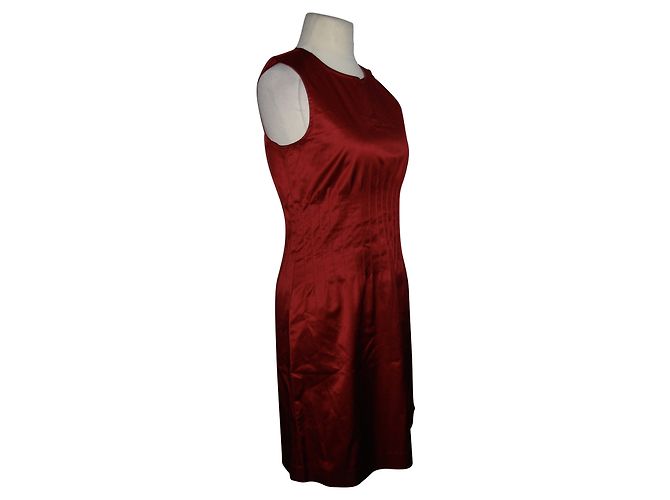 Theory Cocktailkleid Rot Satin - Ansicht 2