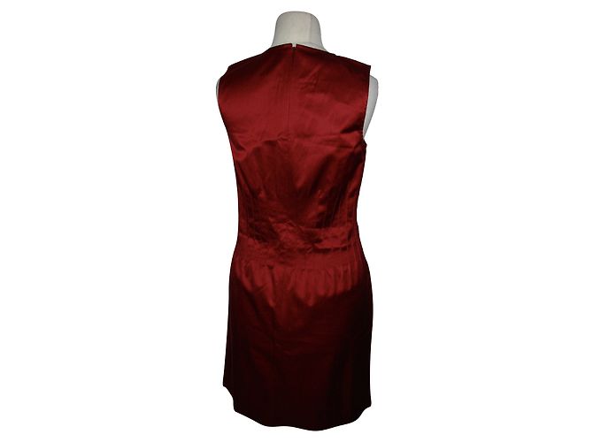 Theory Cocktailkleid Rot Satin - Ansicht 3