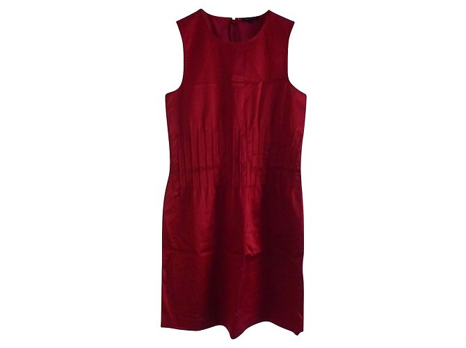 Theory Cocktailkleid Rot Satin - Ansicht 4