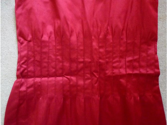 Theory Cocktailkleid Rot Satin - Ansicht 8