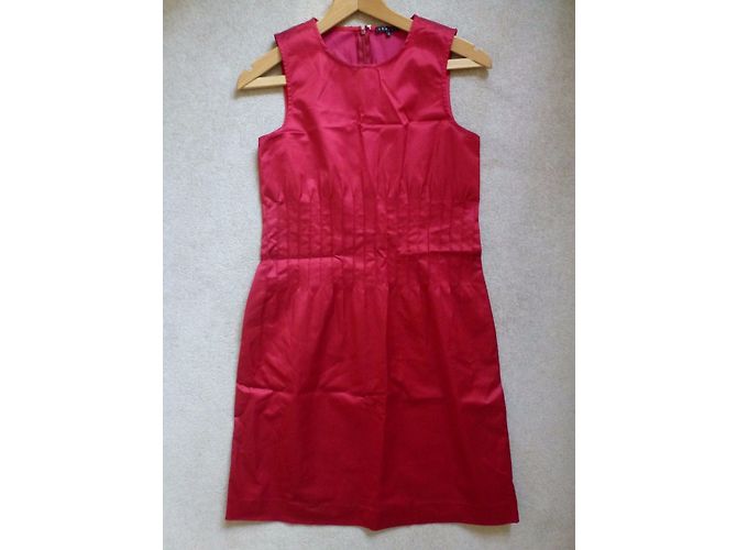 Theory Cocktailkleid Rot Satin - Ansicht 9