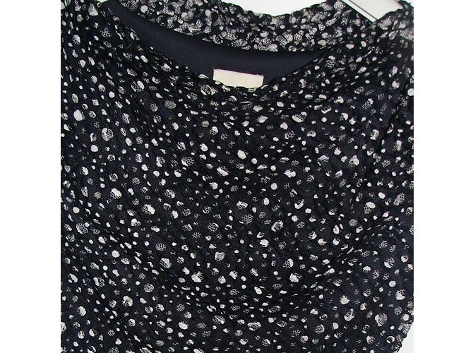 Vestido ajustado Reiss Azul con estampado blanco - vista 3