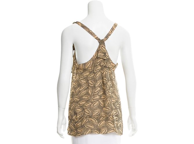 Blusa de seda Diane Von Furstenberg Tiaroa marrón caramelo Castaño - vista 4