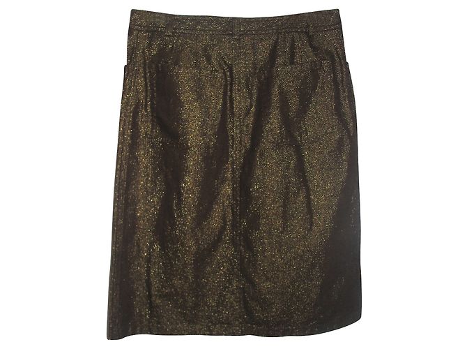 Falda dorada French Connection FCUK Dorado - vista 2