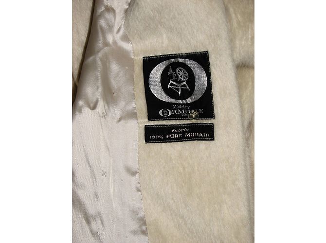 Autre Marque Cappotto in mohair ORMDALE color eggshell Bianco sporco - vista 2