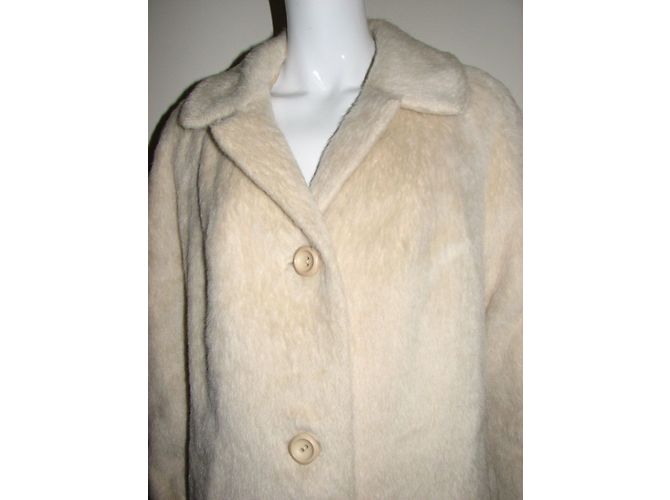 Autre Marque Cappotto in mohair ORMDALE color eggshell Bianco sporco - vista 3