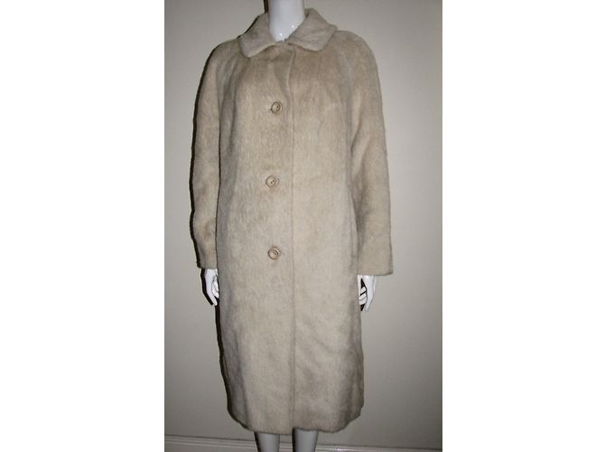 Autre Marque Cappotto in mohair ORMDALE color eggshell Bianco sporco - vista 4