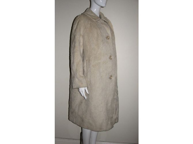 Autre Marque Cappotto in mohair ORMDALE color eggshell Bianco sporco - vista 5