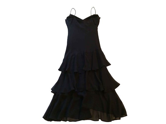 Armand Ventilo Seidenkleid Schwarz - Ansicht 2
