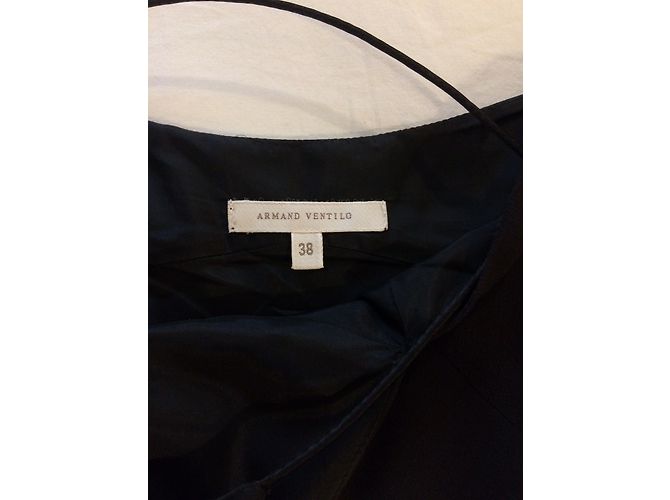 Armand Ventilo Seidenkleid Schwarz - Ansicht 5