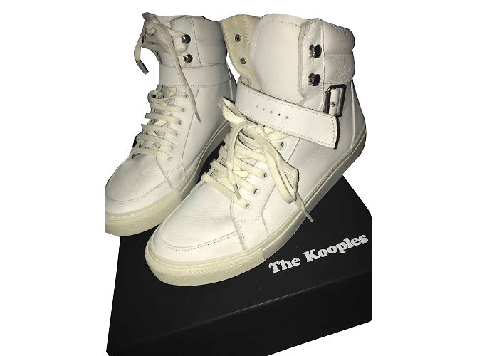 The Kooples High Top Sneaker Weiß Lammleder 41 - Ansicht 2