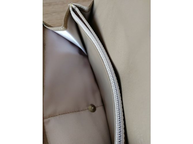 Cartera Chanel Beige Lambskin - vista 8
