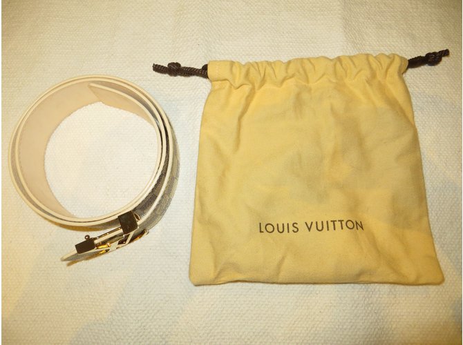 Louis Vuitton LV INITIALS DAMIER AZUR GURT M9609 Aus weiß Marineblau - Ansicht 14