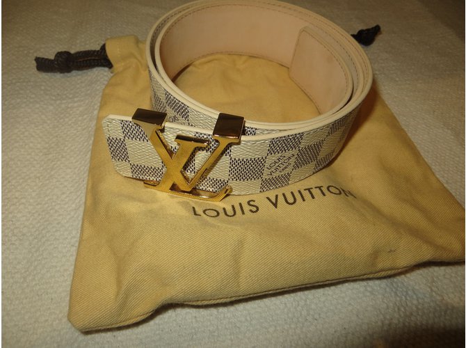 Louis Vuitton LV INITIALS DAMIER AZUR GURT M9609 Aus weiß Marineblau - Ansicht 3
