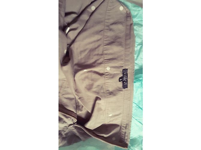Falda Claudie Pierlot de algodón taupe Gris pardo - vista 2