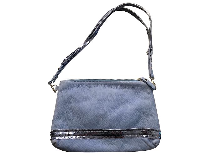 Vanessa Bruno Leather Clutch Light Blue - view 2
