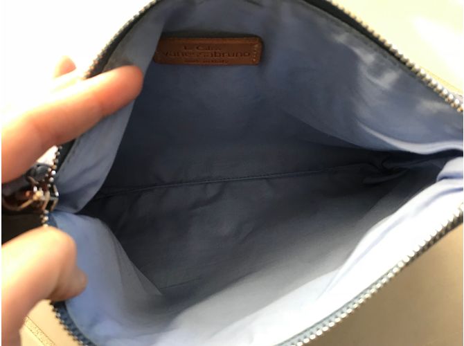 Vanessa Bruno Leather Clutch Light Blue - view 3