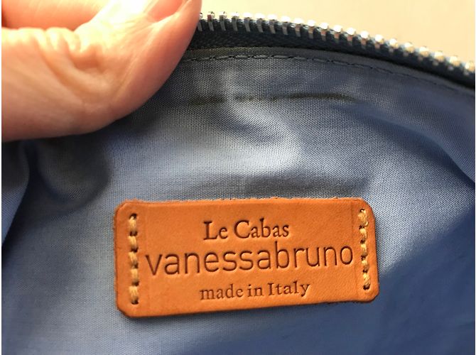 Vanessa Bruno Leather Clutch Light Blue - view 4