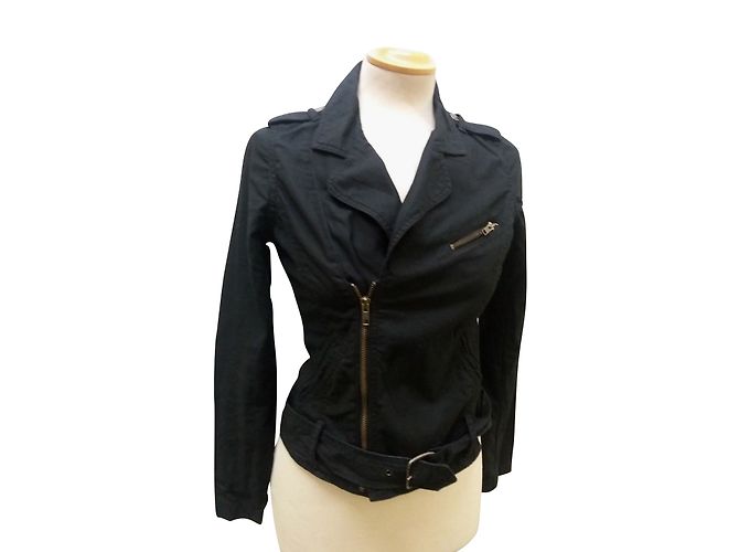 Levi's Strauss Signature Jeansjacke schwarz Biker Style - Ansicht 2