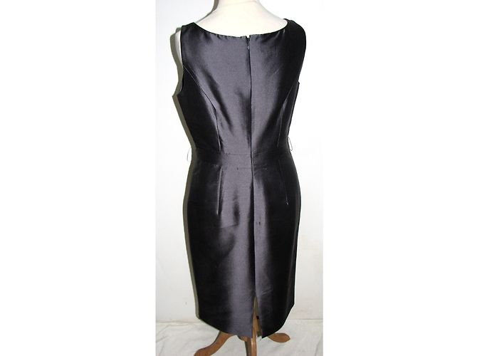 Hobbs Kleid aus Wollseide Silber Grau - Ansicht 3