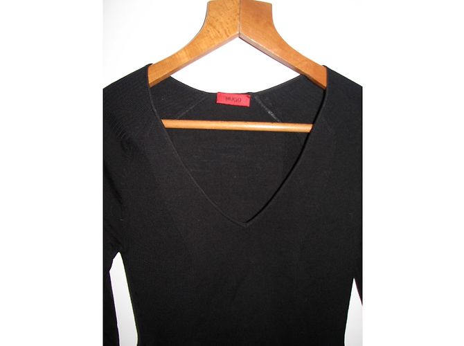 Hugo Boss Strickkleid Schwarz - Ansicht 5