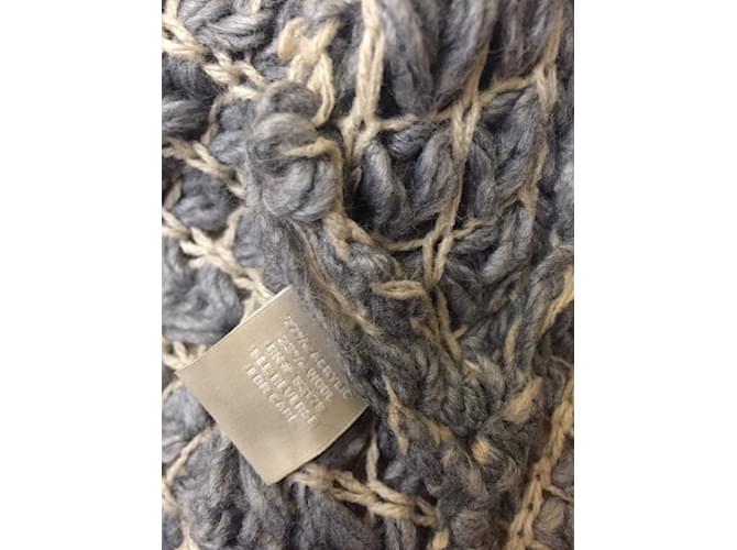 Autre Marque Grauer Strickpullover aus Wolle und Acryl Grösse S - Ansicht 5