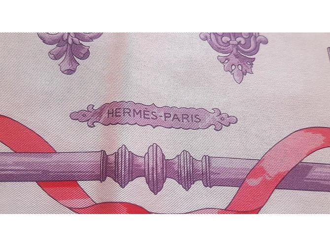 Hermès Lenço de seda Rosa - vista 3