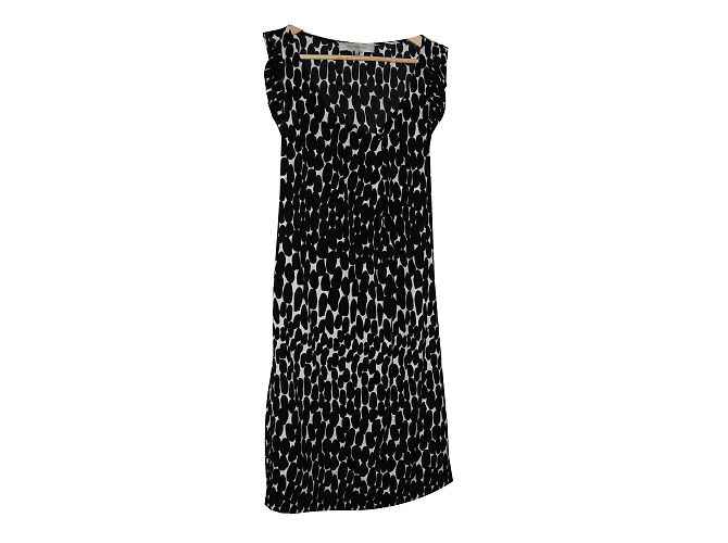 Gerard Darel Kleid mit schwarz weißem Muster - Ansicht 2