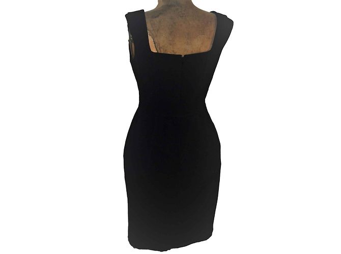 Calvin Klein Kleid in Schwarz aus Polyester - Ansicht 2