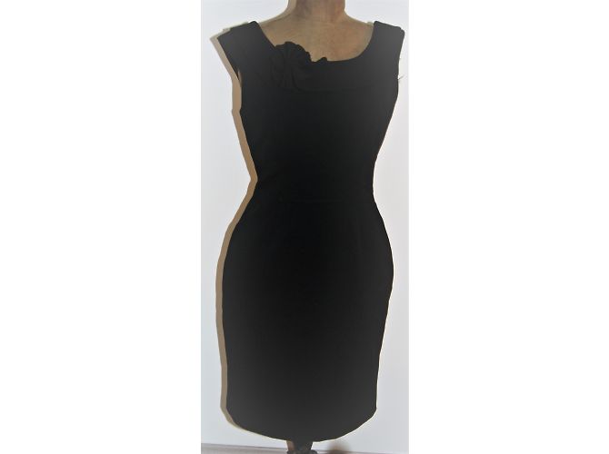 Calvin Klein Kleid in Schwarz aus Polyester - Ansicht 6