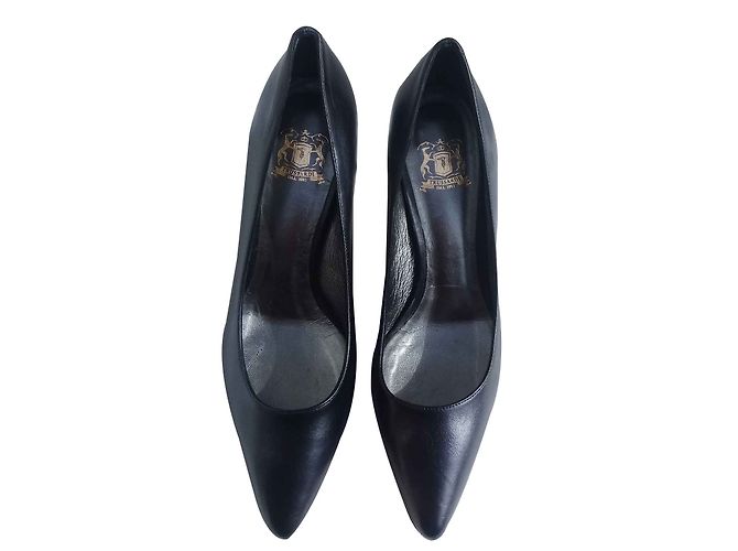 Décolleté Trussardi in pelle nera 38 Nero - vista 2