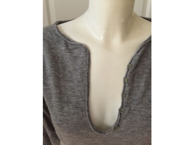 Pull en cachemire gris Zadig & Voltaire Taille M - vue 2