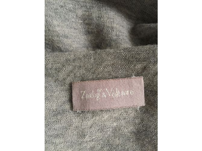 Pull en cachemire gris Zadig & Voltaire Taille M - vue 3