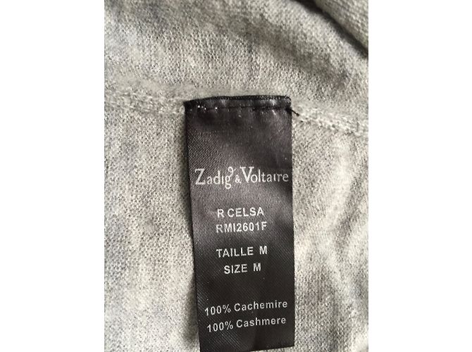 Pull en cachemire gris Zadig & Voltaire Taille M - vue 4