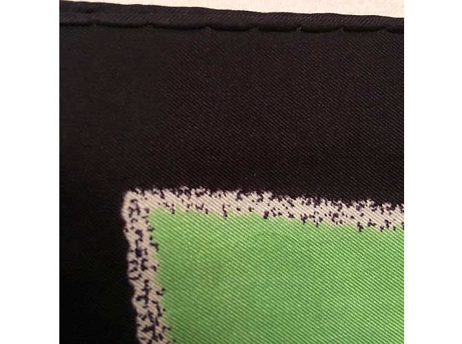 Estola de seda Givenchy negra y verde Negro - vista 5