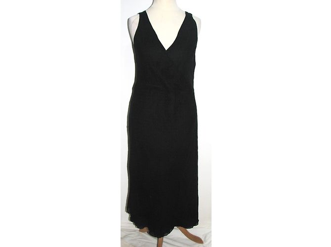 Hobbs Seidenkleid Schwarz mit grauen Punkten - Ansicht 3