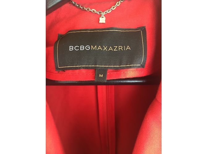 Gabardina roja de algodón Bcbg Max Azria - vista 2