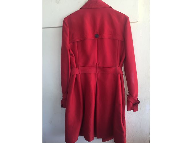 Gabardina roja de algodón Bcbg Max Azria - vista 5
