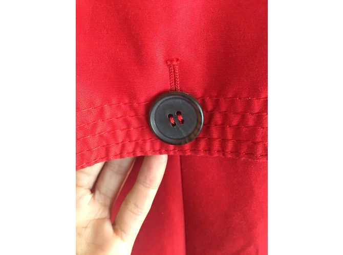 Gabardina roja de algodón Bcbg Max Azria - vista 6
