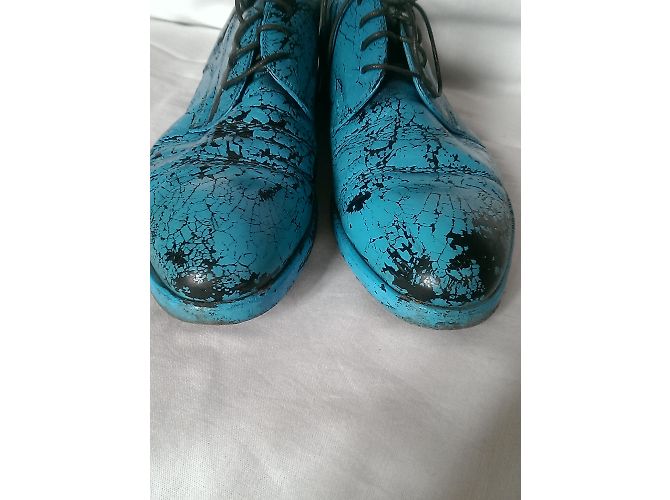 Fratelli Rosseti Scarpe stringate in pelle blu Nero - vista 7
