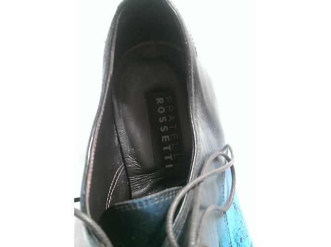 Fratelli Rosseti Scarpe stringate in pelle blu Nero - vista 9