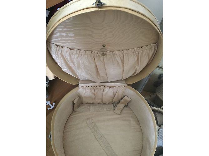 Maison Michel Bella scatola per cappelli di cuoio Beige - vista 3