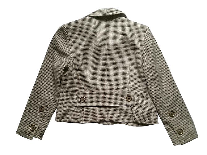 Chaqueta corta Givenchy beige de algodón con botones dorados - vista 2