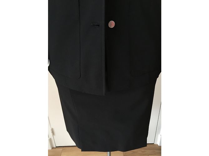 Prada Rock Anzug Schwarz Polyester Elasthan - Ansicht 2