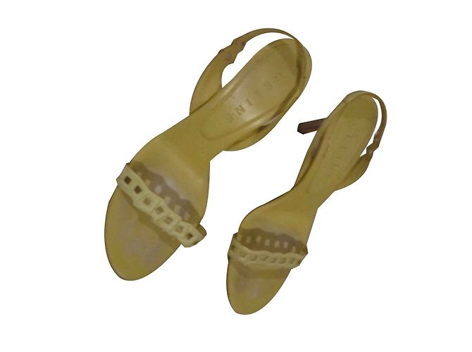 Sandali Céline T in pelle gialla 38.5 Giallo - vista 2